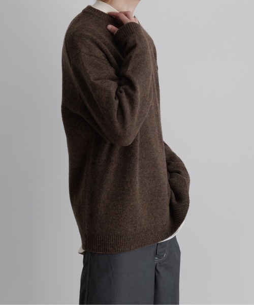 Casper John（キャスパージョン） 長袖ニット MEDIUM ブラウン メンズ