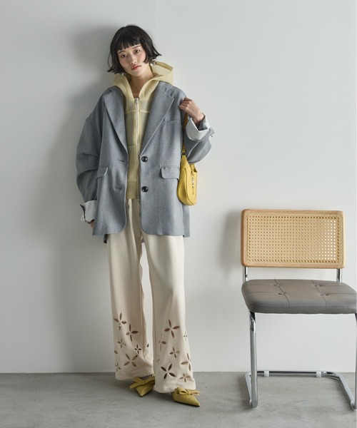 「THE YOn」 テーラードジャケット FREE グレー レディース_画像8