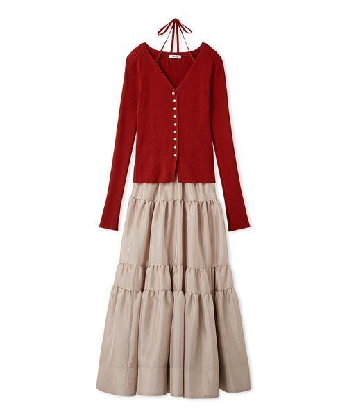 FRAY I.D（フレイ・アイディー） ワンピース リブカーディガン