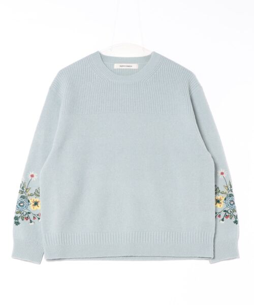 SUPER HAKKA（スーパーハッカ） ニット セーター ヒメツバキ刺繍メリノ