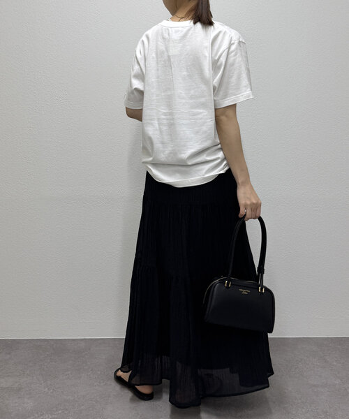 「LOUNGEDRESS」 半袖Tシャツ FREE チャコールグレー レディース_画像5