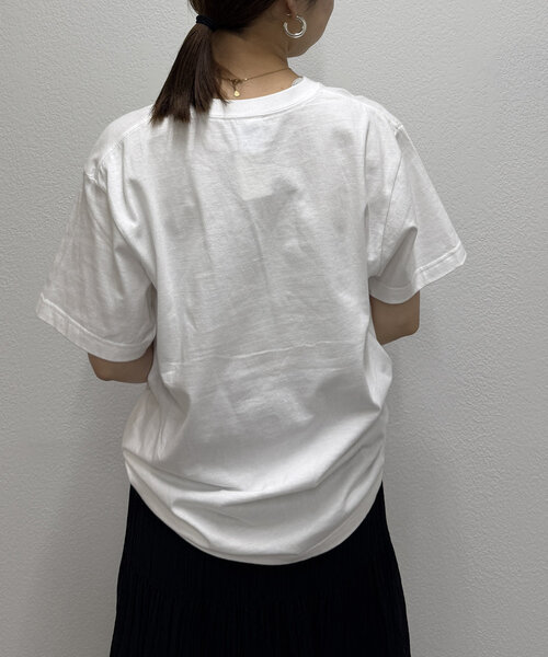 「LOUNGEDRESS」 半袖Tシャツ FREE チャコールグレー レディース_画像9