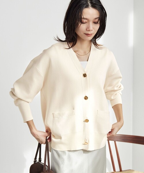 【WINE】<H>TC リブ ハーフスリーブ カーディガン 1600025S2220_l1_c101.jpg