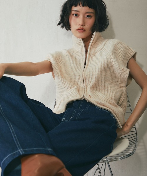 ANOTHER S」 ニットベスト FREE グレー レディース : ZOZOTOWN Yahoo