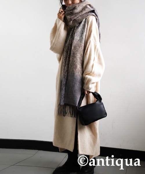 「antiqua」 ストール FREE ボルドー レディース_画像5