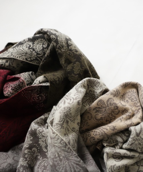 「antiqua」 ストール FREE ボルドー レディース_画像8