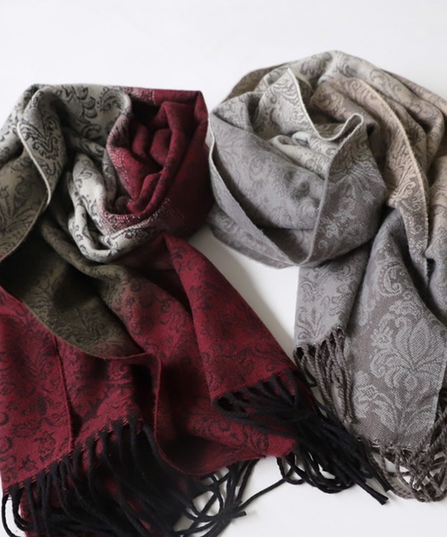 「antiqua」 ストール FREE ボルドー レディース_画像9