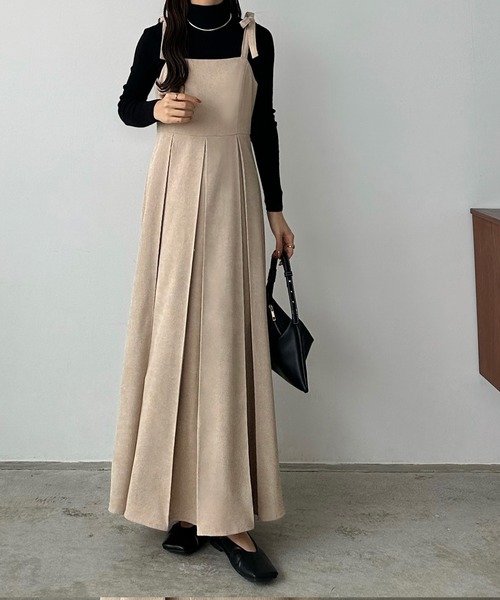 「callautia」 キャミソールワンピース MEDIUM アイボリー レディース_画像2