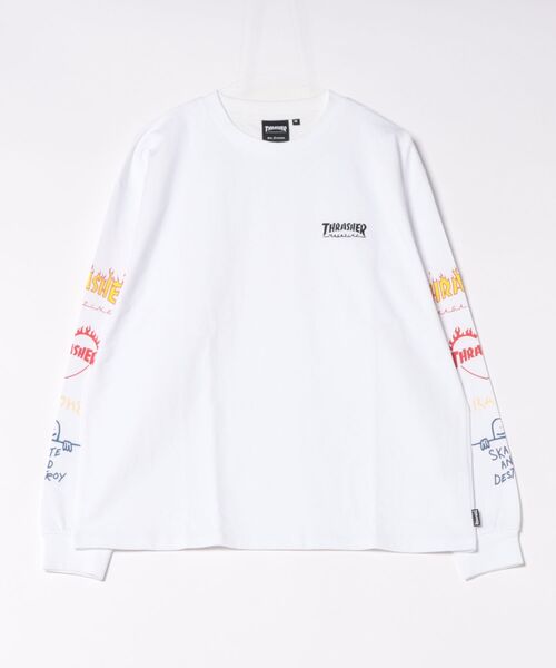 THRASHER（スラッシャー） tシャツ Logo Sleeve L/S T-SHIRTS/THRASHER