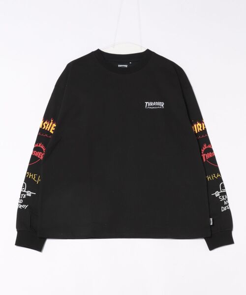 THRASHER（スラッシャー） tシャツ Logo Sleeve L/S T-SHIRTS/THRASHER
