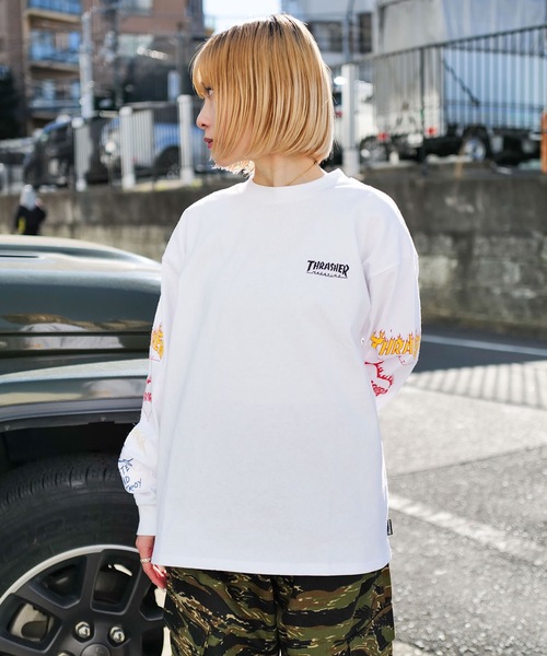 THRASHER（スラッシャー） tシャツ Logo Sleeve L/S T-SHIRTS/THRASHER