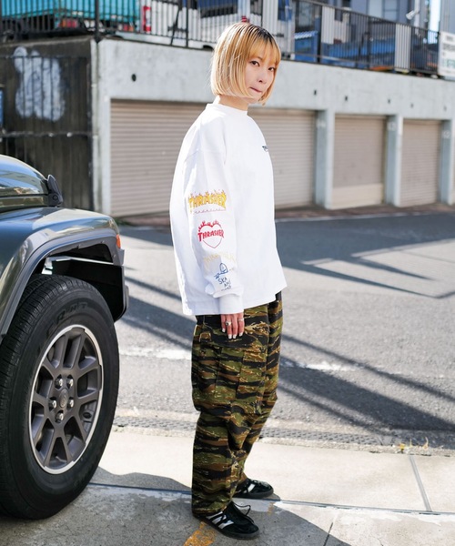 THRASHER（スラッシャー） tシャツ Logo Sleeve L/S T-SHIRTS/THRASHER