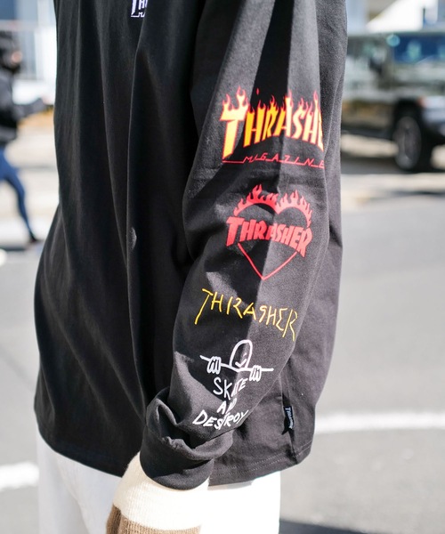 THRASHER(スラッシャー) tシャツ Logo Sleeve L/S T-SHIRTS/THRASHER THRASHER(スラッシャー) tシャツ Logo Sleeve L/S T-SHIRTS/THRASHER