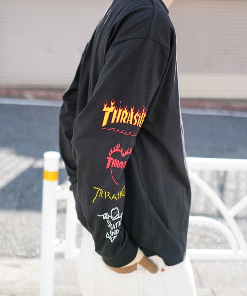 THRASHER（スラッシャー） tシャツ Logo Sleeve L/S T-SHIRTS/THRASHER