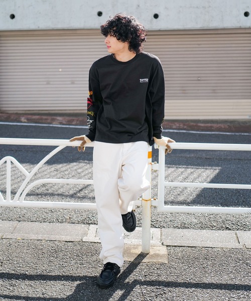 THRASHER（スラッシャー） tシャツ Logo Sleeve L/S T-SHIRTS/THRASHER