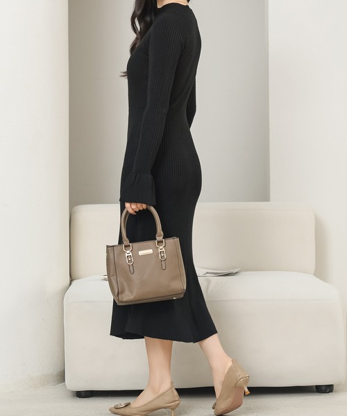 「Lace Ladies」 ニットワンピース S ブラック レディース_画像6