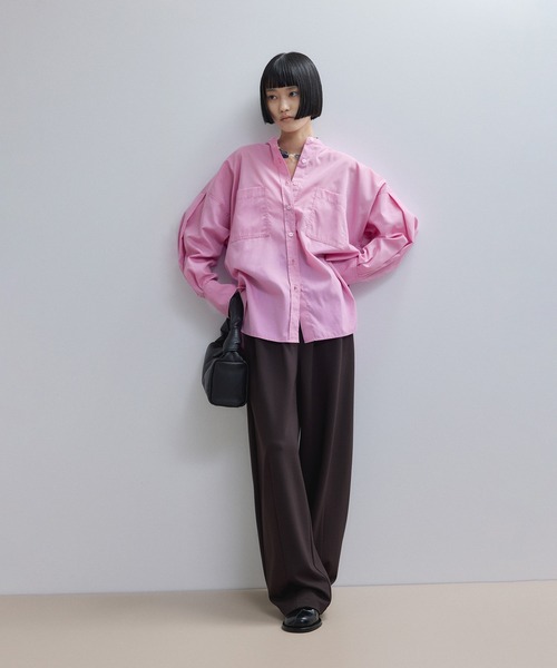 未使用品 クロスストラップブラウス ADAM ET ROPE' アダムエロペ ✿美品 クロスストラップ ブラウス ホワイトトップス F