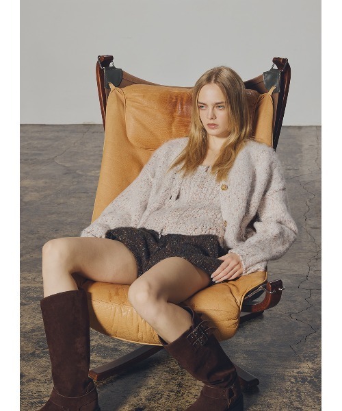 COEL（コエル） ニットカーディガン FREE ブラウン レディース