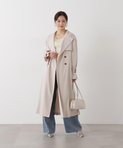 ぽにょ【美品】【花粉/撥水/中綿蓄熱】トレンチコート PROPORTION BODY DRESSING（プロポーションボディドレッシング