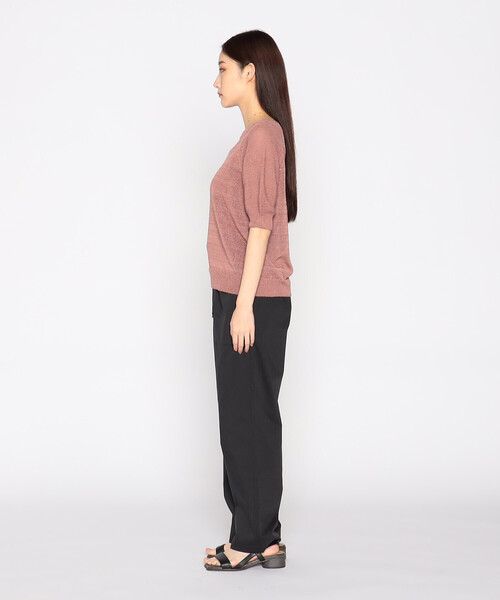 「COMME CA ISM」 イージーパンツ LARGE キャメル レディース_画像4