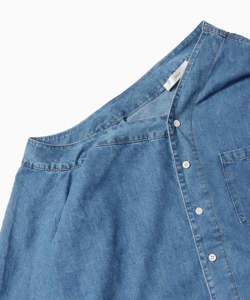 「ROOPTOKYO」 長袖ブラウス L ブルー レディース_画像5