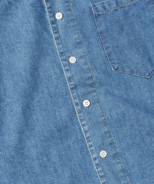 「ROOPTOKYO」 長袖ブラウス L ブルー レディース_画像6