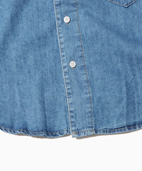 「ROOPTOKYO」 長袖ブラウス L ブルー レディース_画像7