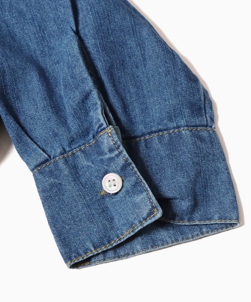 「ROOPTOKYO」 長袖ブラウス L ブルー レディース_画像9