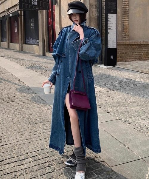 meJane（ミージェーン） トレンチコート コート ルーズシルエット