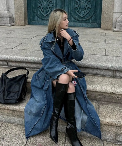 meJane（ミージェーン） トレンチコート コート ルーズシルエット