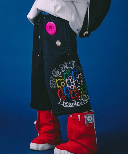 GALFY（ガルフィー） ワイドパンツ ハーフパンツ パンツ 短パン GALFY