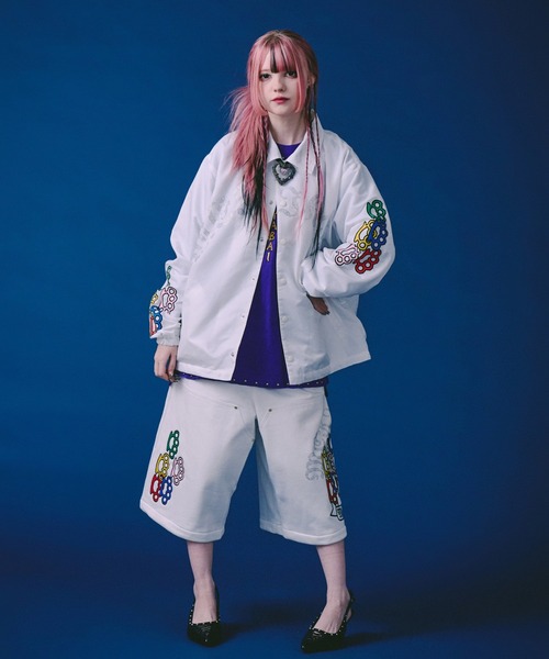 GALFY（ガルフィー） ワイドパンツ ハーフパンツ パンツ 短パン GALFY