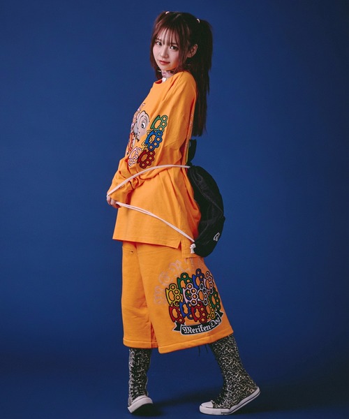 GALFY（ガルフィー） ワイドパンツ ハーフパンツ パンツ 短パン GALFY