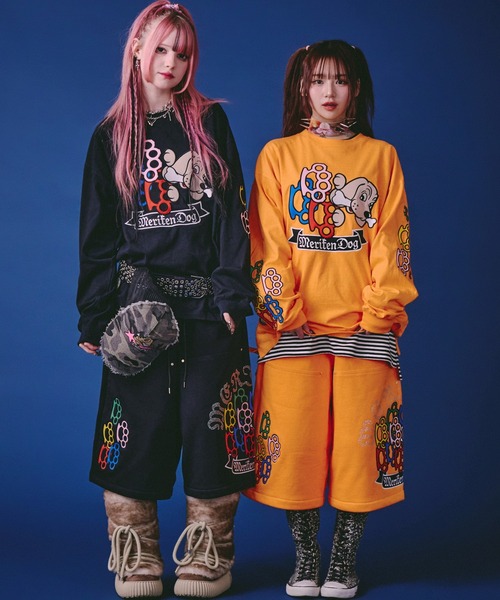GALFY（ガルフィー） ワイドパンツ ハーフパンツ パンツ 短パン GALFY