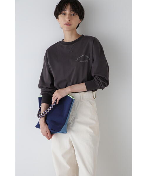 「human woman」 長袖カットソー MEDIUM レッド レディース_画像3