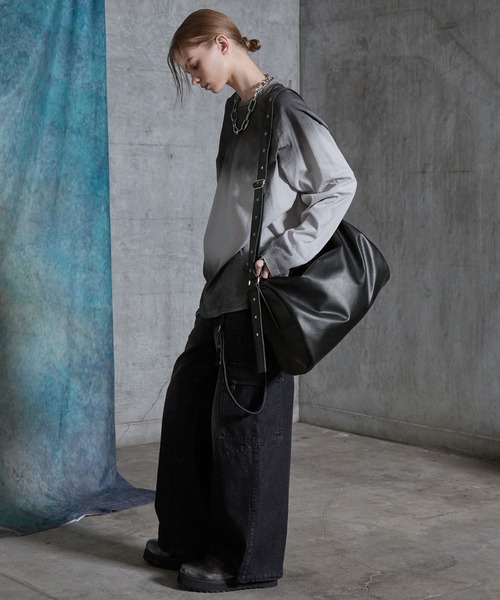 ショルダーバッグ 「SERACE」Loose big boston shoulder bag / ルーズ 