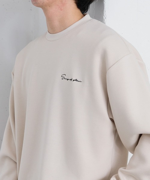 「SENSE OF PLACE by URBAN RESEARCH」 長袖Tシャツ MEDIUM ライトグレー メンズ_画像8