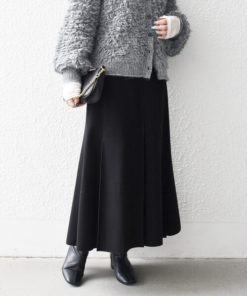 「SHIPS any」 スカート 36 ネイビー レディース_画像6