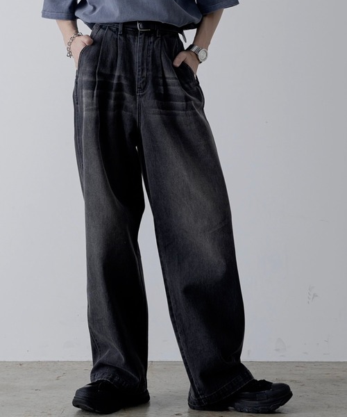 「INTER FACTORY」 デニムパンツ SMALL ブルー メンズ_画像2