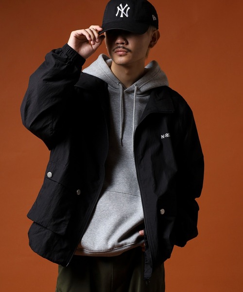 「NERDY」 ナイロンブルゾン SS パープル メンズ_画像4