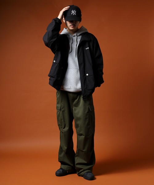 「NERDY」 ナイロンブルゾン SS パープル メンズ_画像6