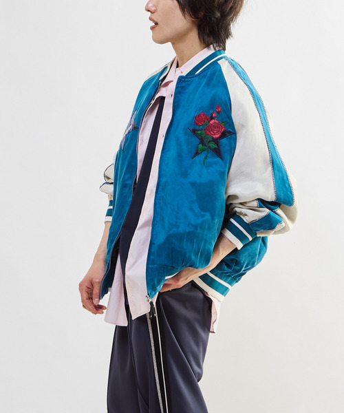 CONVERSE TOKYO スカジャン VINTAGE SATIN SOUVENIR JACKET レディース