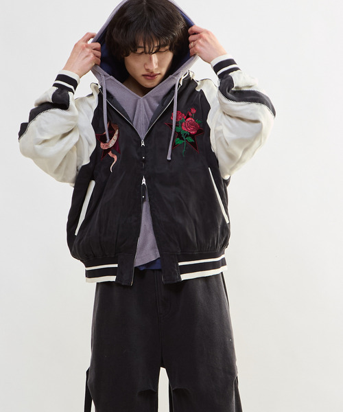 CONVERSE TOKYO スカジャン VINTAGE SATIN SOUVENIR JACKET レディース