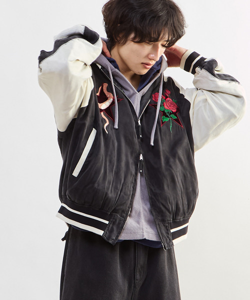 CONVERSE TOKYO スカジャン VINTAGE SATIN SOUVENIR JACKET レディース