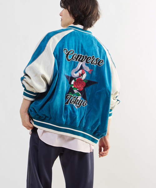 CONVERSE TOKYO スカジャン VINTAGE SATIN SOUVENIR JACKET レディース
