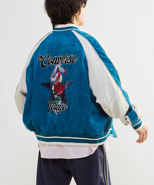 CONVERSE TOKYO スカジャン VINTAGE SATIN SOUVENIR JACKET レディース