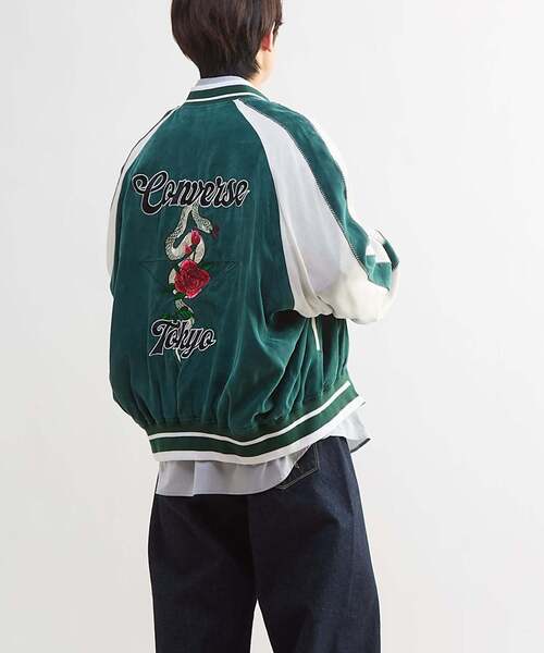 CONVERSE TOKYO スカジャン VINTAGE SATIN SOUVENIR JACKET レディース