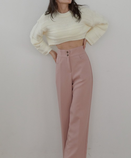 「ACYM」 長袖ニット FREE ブラック レディース_画像8