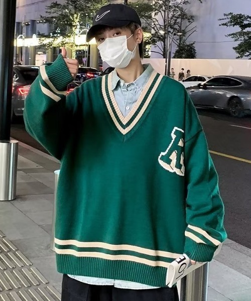 「MGV」 長袖ニット X-LARGE ブラック メンズ_画像4