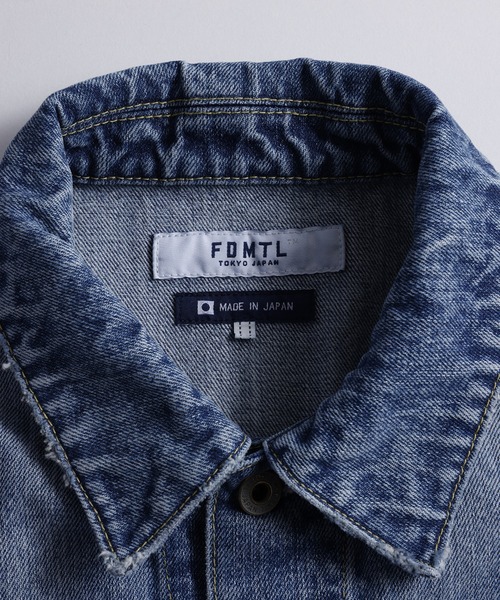 デニムジャケット gジャン FDMTL/ファンダメンタル/PLEATS DENIM JACKET 10YR　WASH メンズ レディースの画像